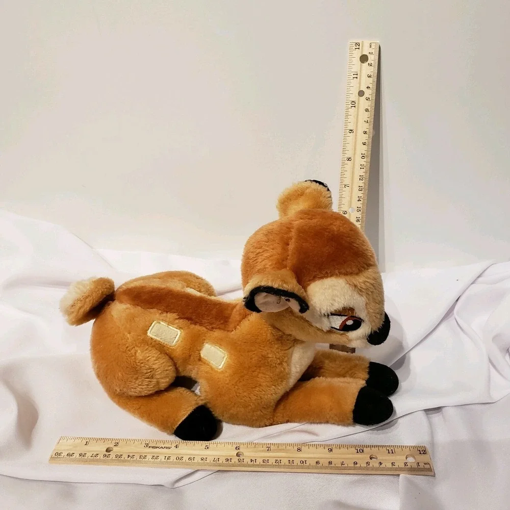 disney bambi stuffed animal deer plush toy vintage‎ laying down